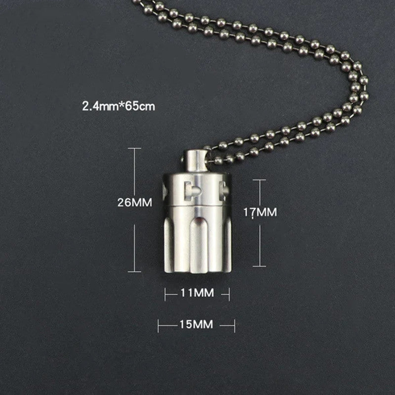Titanium EDC Portable Mini Pill Box