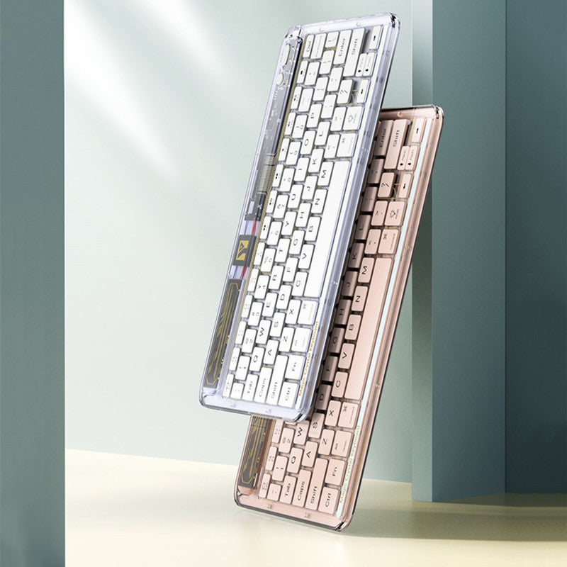 Transparent Wireless Bluetooth Keyboard