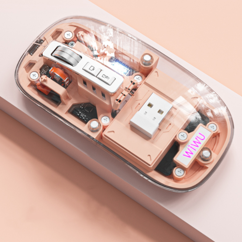 Transparent Wireless Silent Bluetooth Mouse