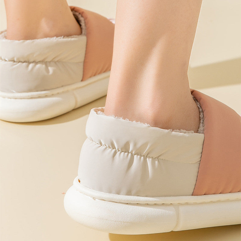 Non-Slip Waterproof Cotton Slippers