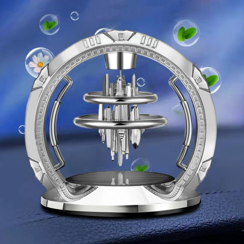 Solar-Powered Rotating Car Aromatherapy Diffuser