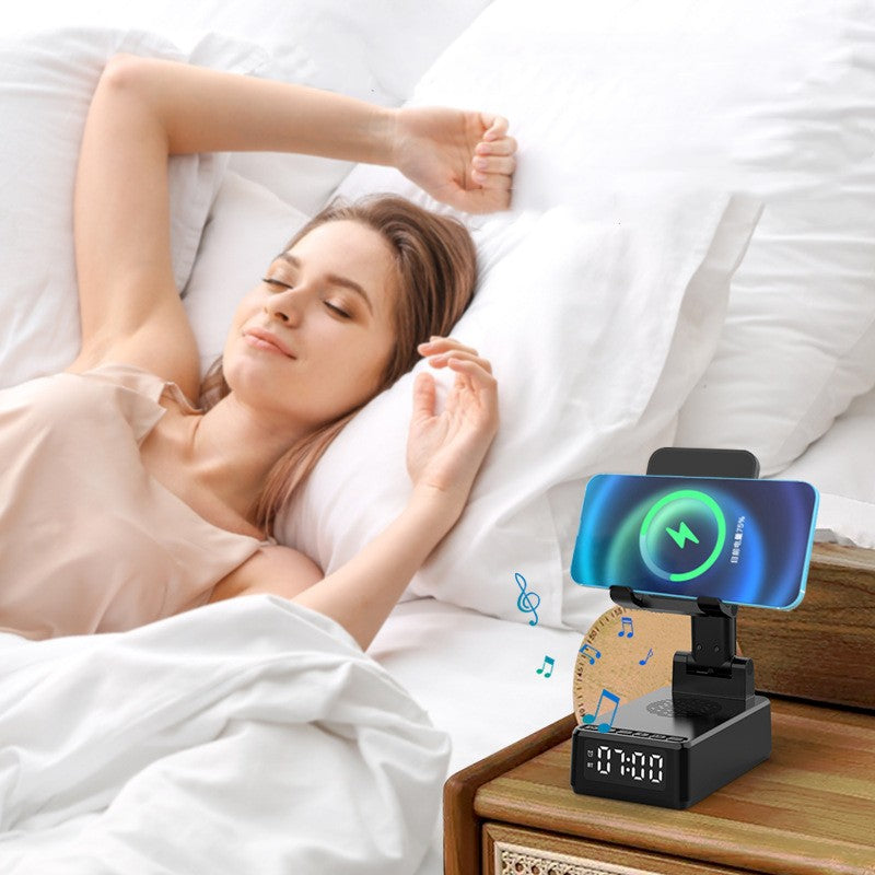 Bluetooth Speaker Wireless Charging Foldable Rotating Phone Stand