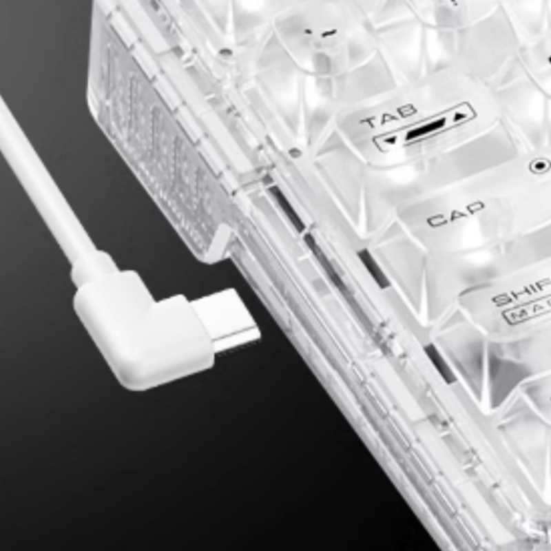 Wired Transparent Keycap Casket Mechanical Keyboard