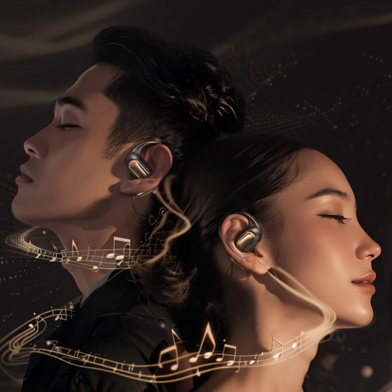 Wireless Noise-Canceling Bluetooth Earbuds With Ear Hooks