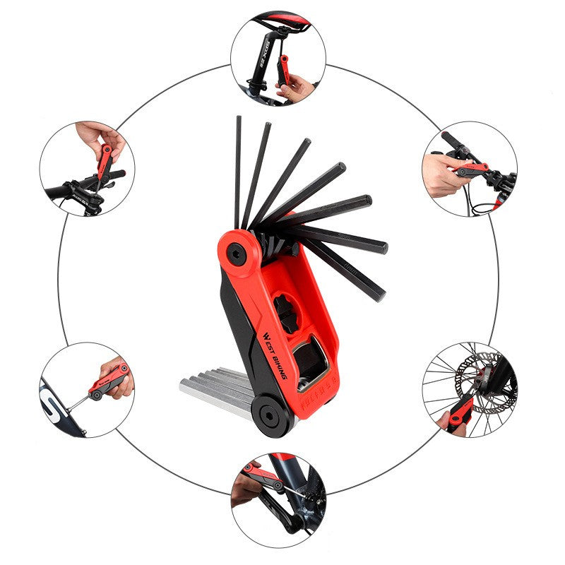 Multi-Functional Folding Inner Hexagon Repair Tool