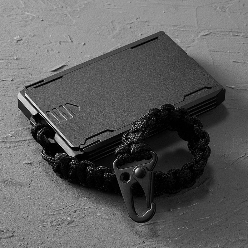 Ultra-Thin Metal Wallet For Work IDs And Cards