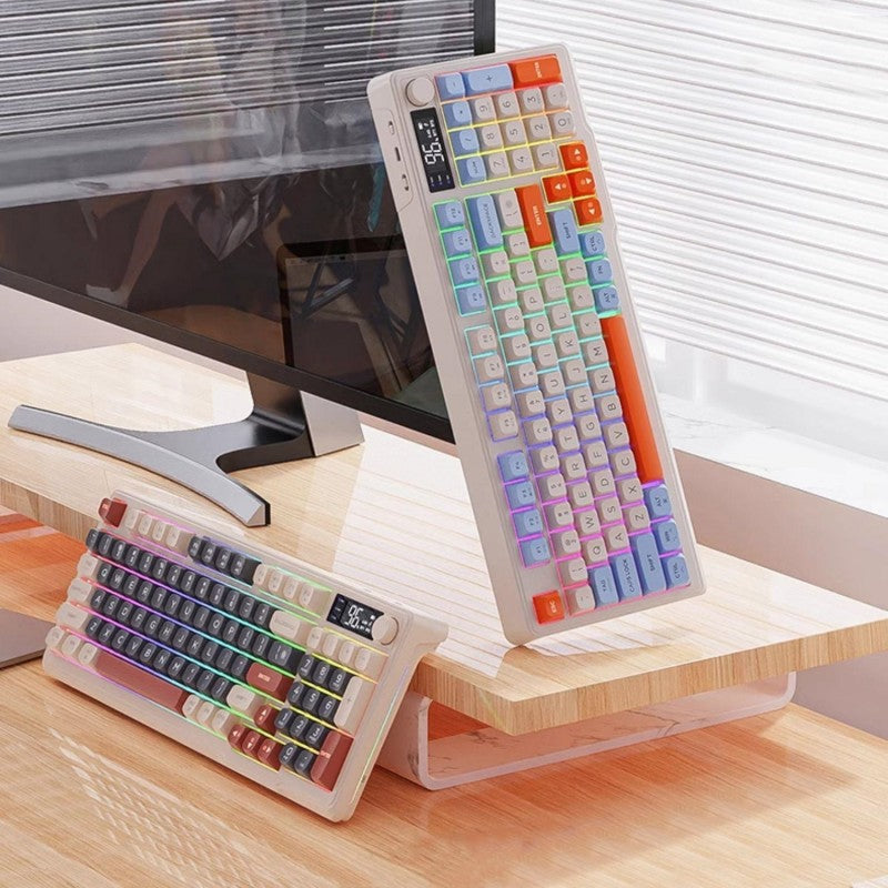 Rechargeable Silent Dual Mode Bluetooth Wireless Keyboard