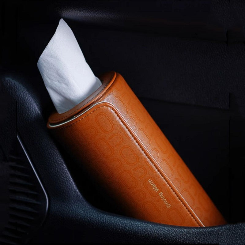Car-mounted Premium Round Cylinder Tissue Box