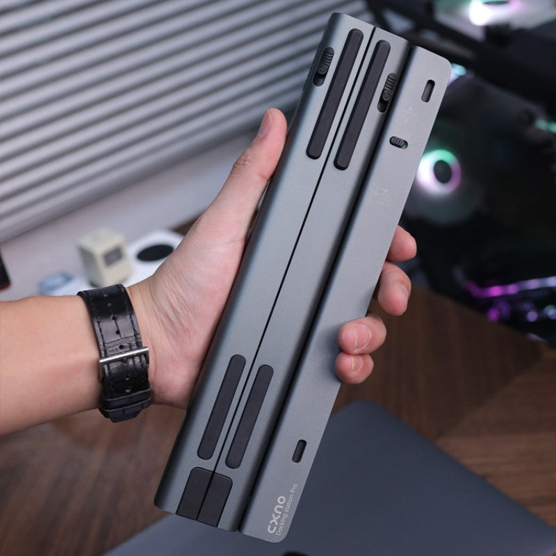 Removable Folding Laptop Stand With Docking Station