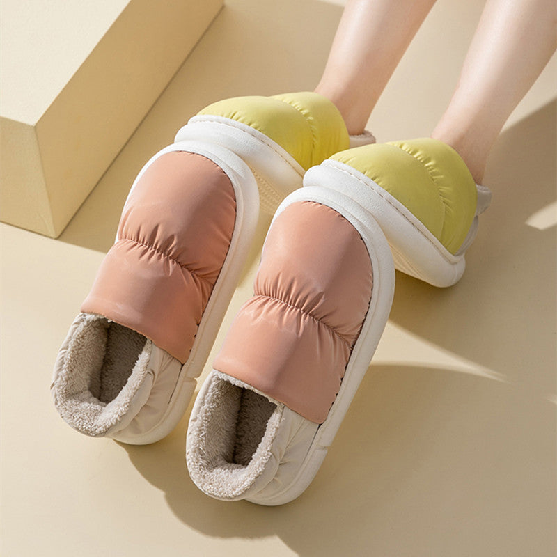 Non-Slip Waterproof Cotton Slippers