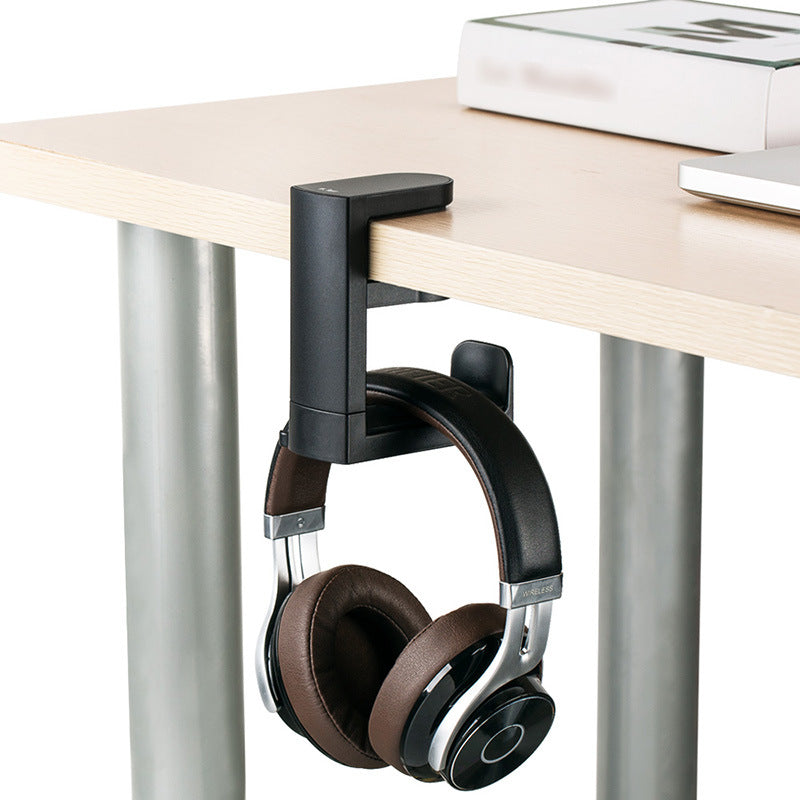 Rotatable Under-Desk Headphone Hanger