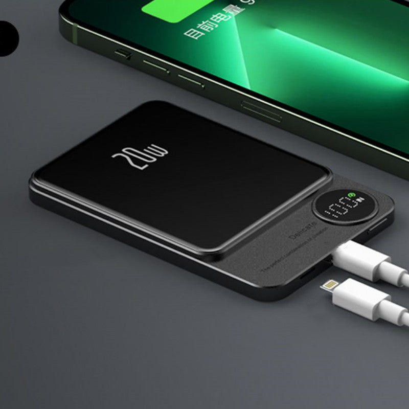 10000mAh Mini Portable LED Digital Display Magnetic fast-Charging Power Bank
