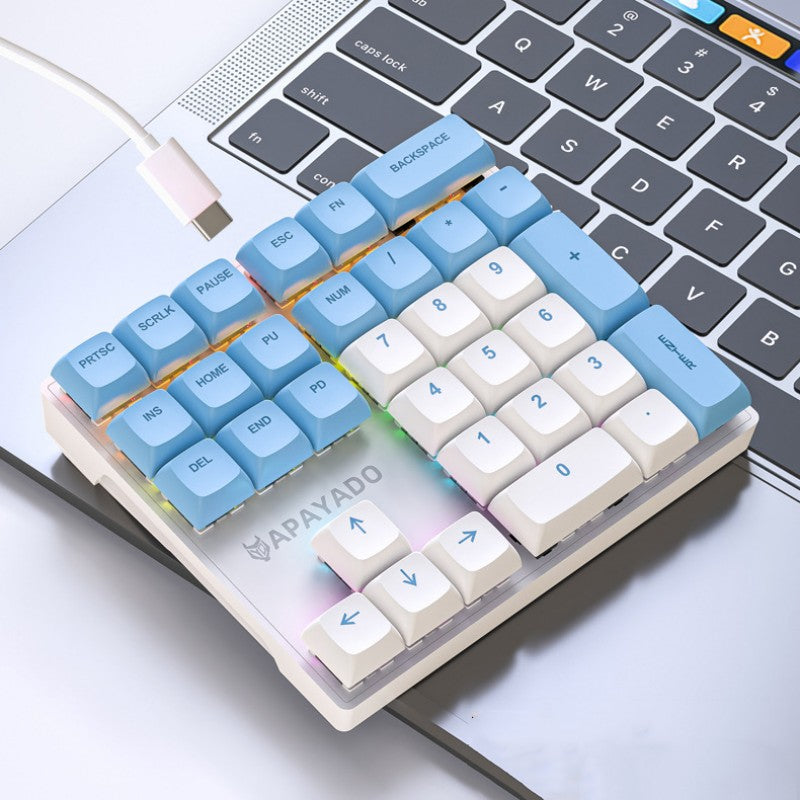 External Mini Wired 33-Key Numeric Keypad