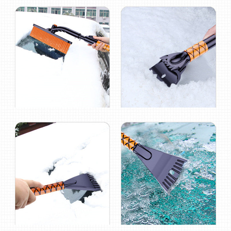 Retractable Snow Scraper And De-Icing Tool For Car