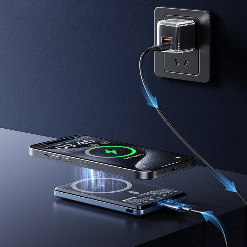 Ultra-Slim And Portable Magnetic Wireless Power Bank