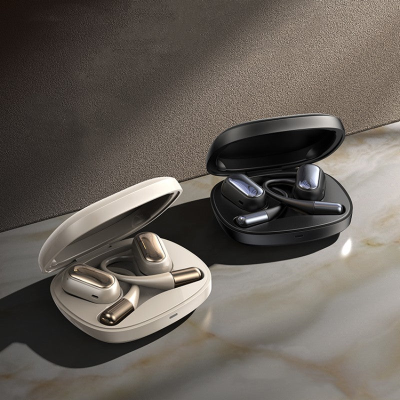 Wireless Noise-Canceling Bluetooth Earbuds With Ear Hooks