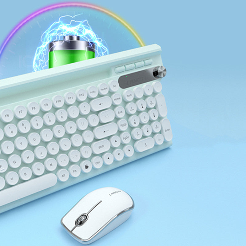 Wireless Silent Keyboard And Mouse Set