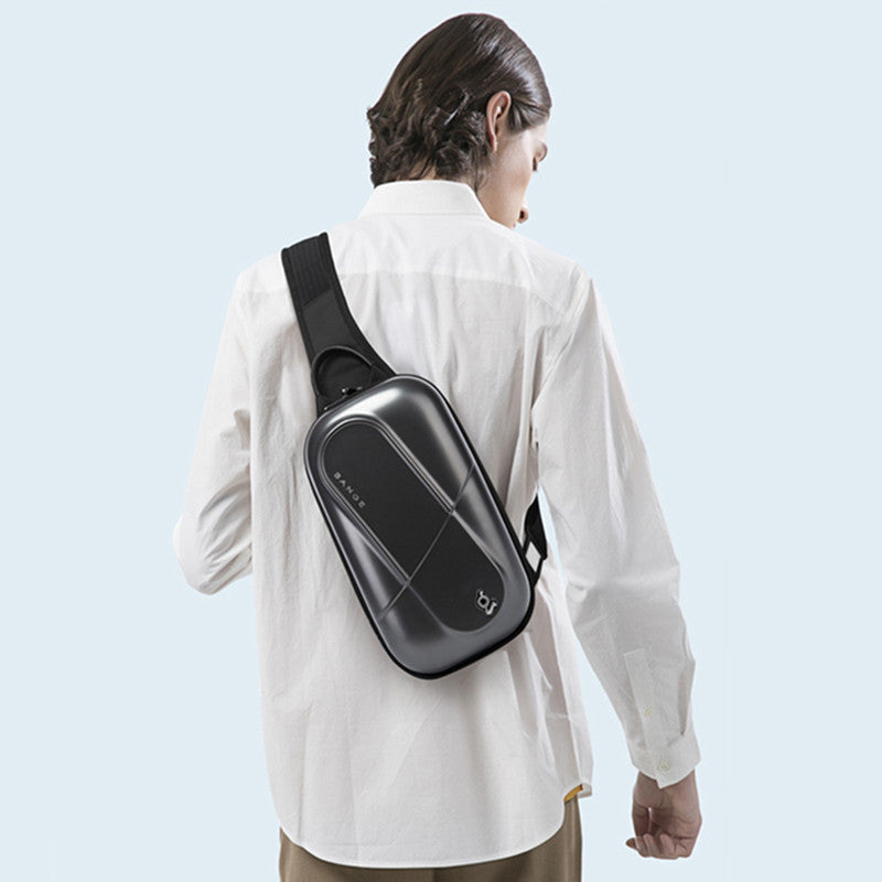Casual Crossbody Hardshell Waterproof Sling Bag