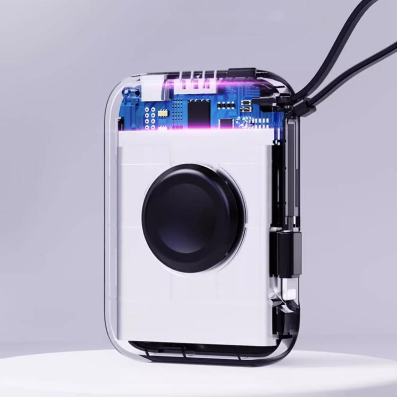 Portable Smartphone Watch 2-In-1 With Built-In Data Cable And Power Bank