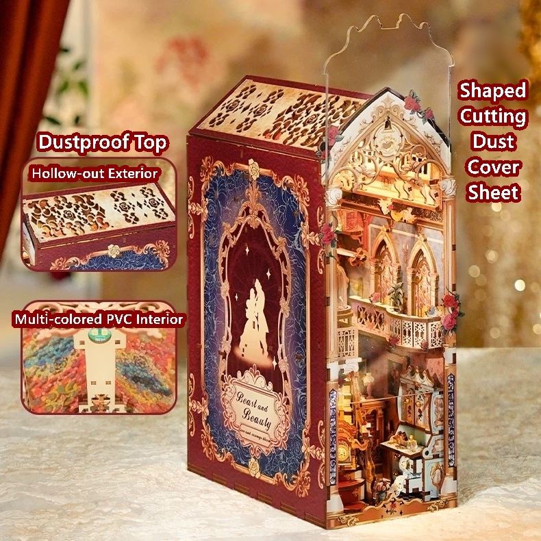 Beauty and The Beast DIY Wooden Book Nook Kit