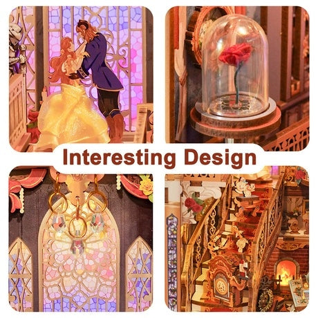 Beauty and The Beast DIY Wooden Book Nook Kit