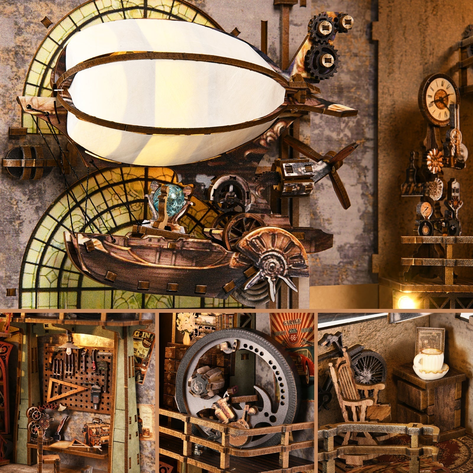 Uncle Peter’s Steampunk Workshop DIY Book Nook Kit