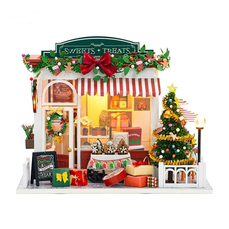 Christmas Dessert Shop DIY Miniature House Kit