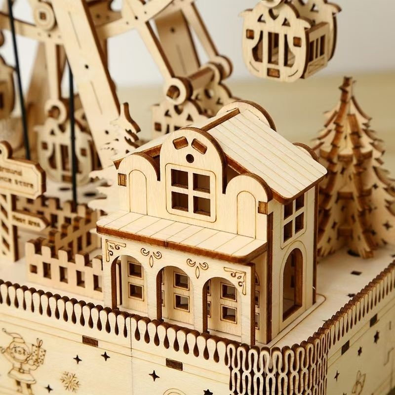 Christmas Ferris Wheel 3D Wooden Puzzles