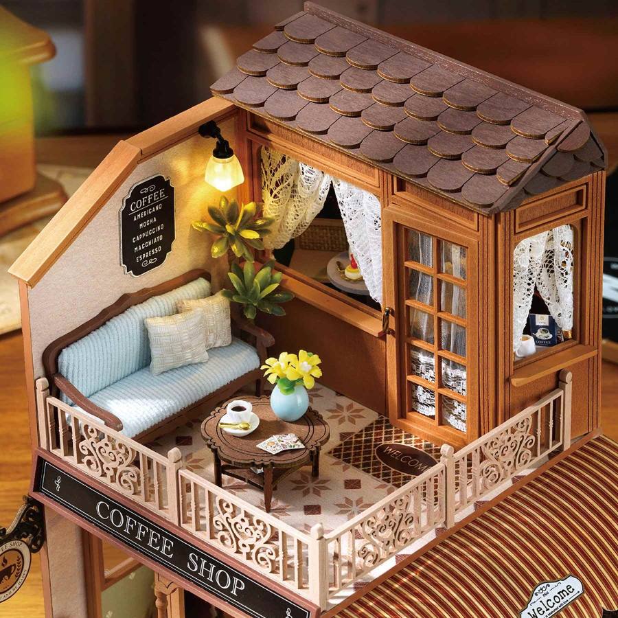 Coffee Shop DIY Miniature House Kit | Happy Symphony Series