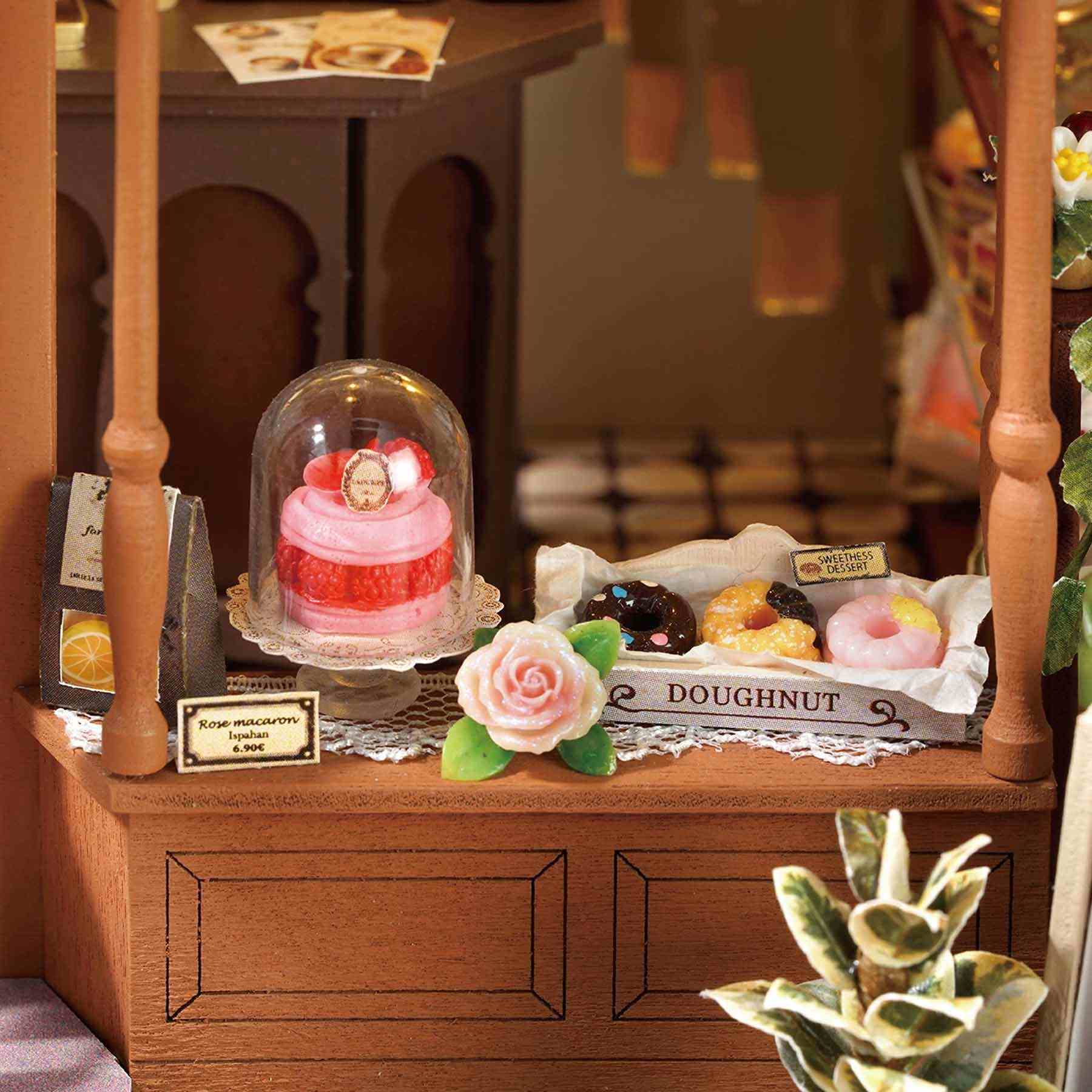 Coffee Shop DIY Miniature House Kit | Happy Symphony Series