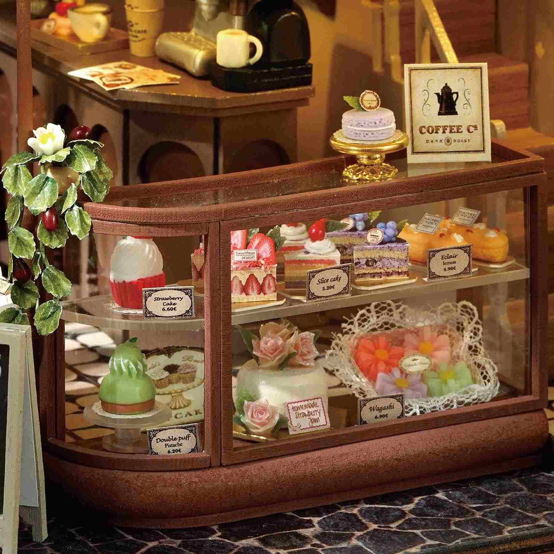 Coffee Shop DIY Miniature House Kit | Happy Symphony Series