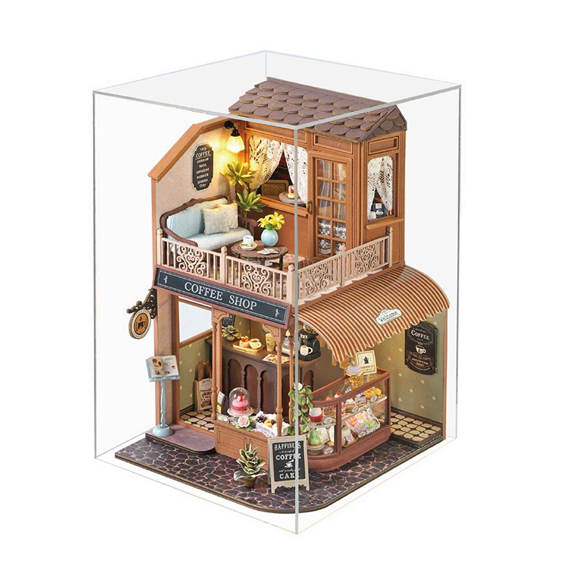 Coffee Shop DIY Miniature House Kit | Happy Symphony Series