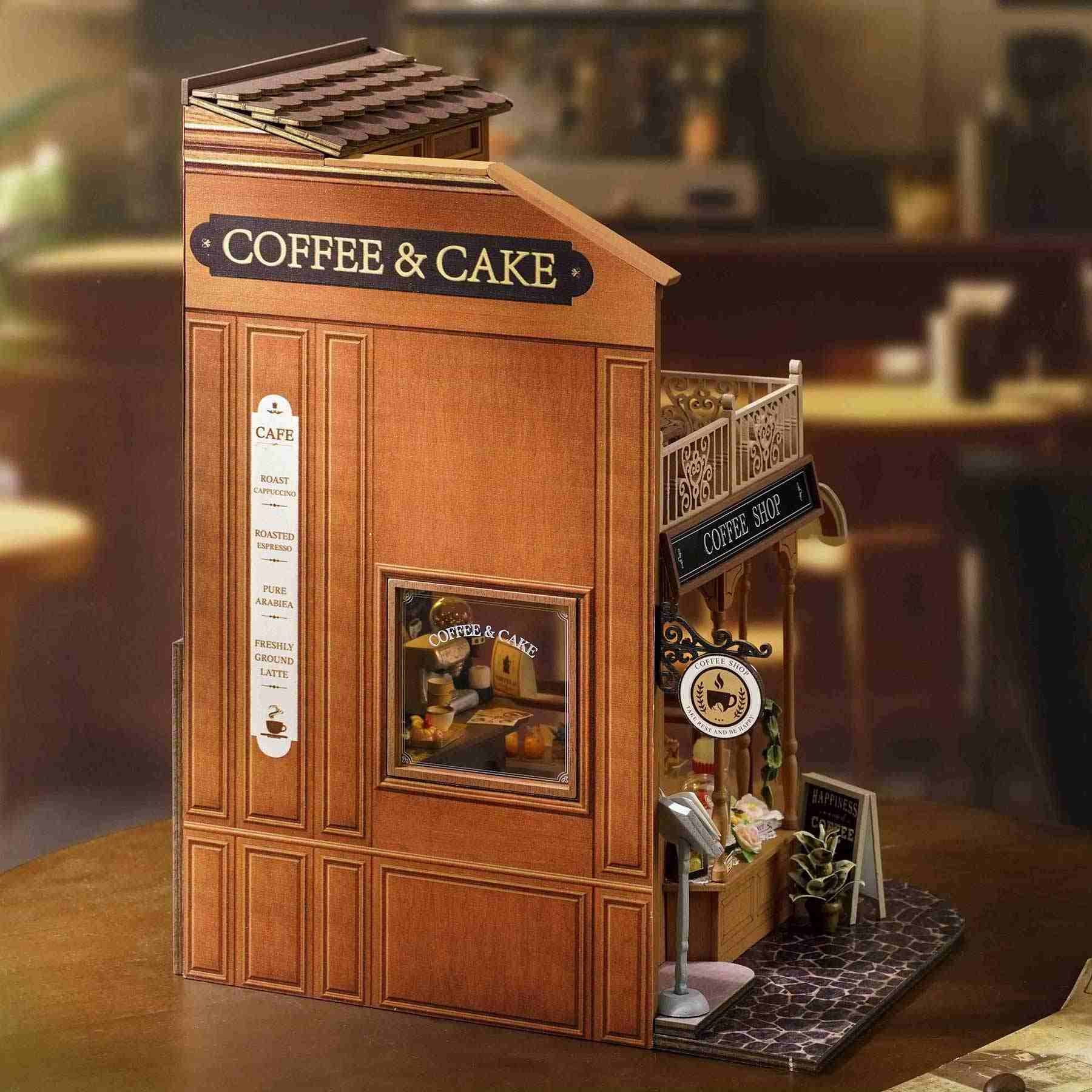 Coffee Shop DIY Miniature House Kit | Happy Symphony Series