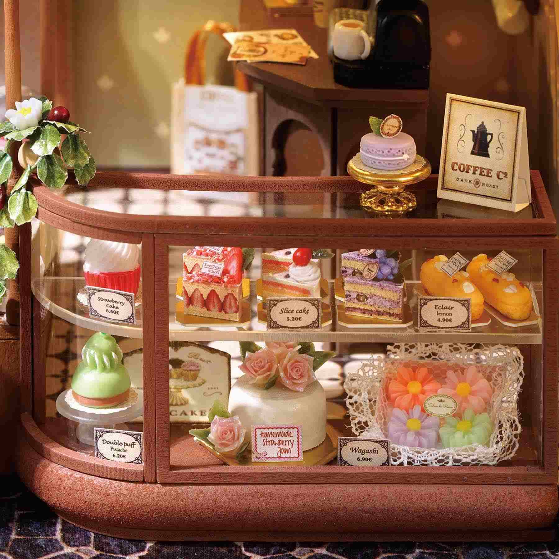 Coffee Shop DIY Miniature House Kit | Happy Symphony Series