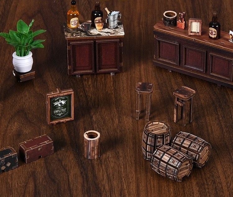 Corner Tavern DIY Miniature House Kit