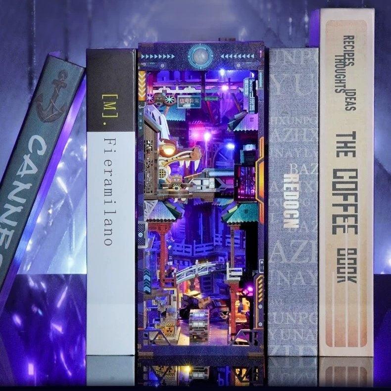 Cyberpunk City DIY Book Nook Kit