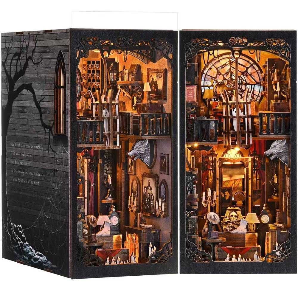 Dark Family DIY Book Nook Kit | Haunted House