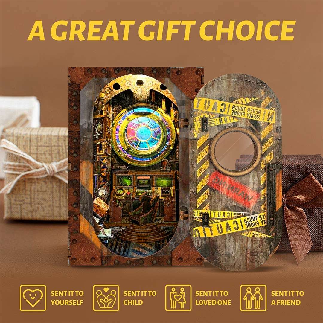 Deep Sea Submarine DIY Book Nook Kit