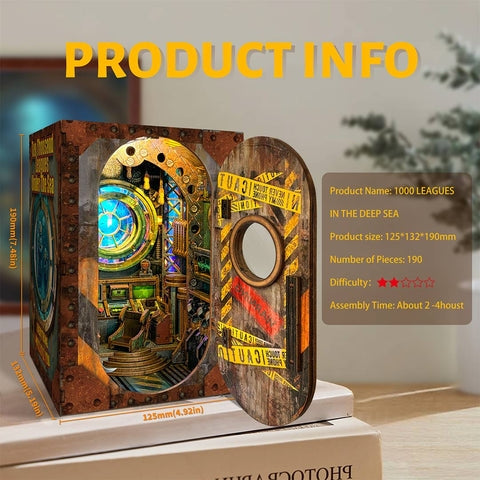 Deep Sea Submarine DIY Book Nook Kit