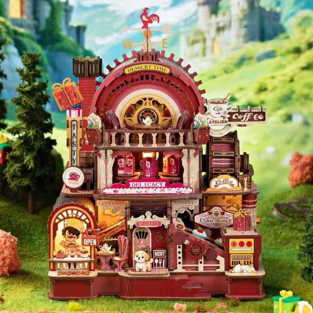 Dessert Workshop 3D Wooden Mechanical Puzzle
