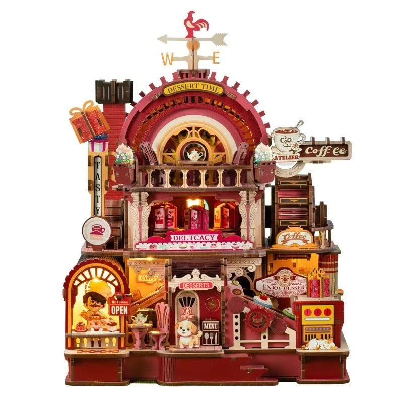 Dessert Workshop 3D Wooden Mechanical Puzzle