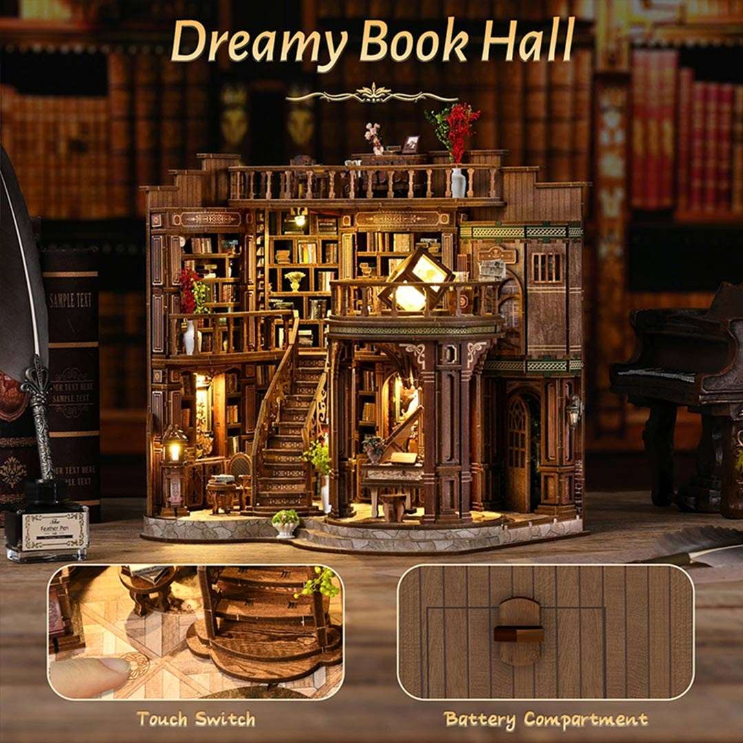 Mini Book House Dreamy Book Hall DIY Miniature House Kit – Soho Emporium