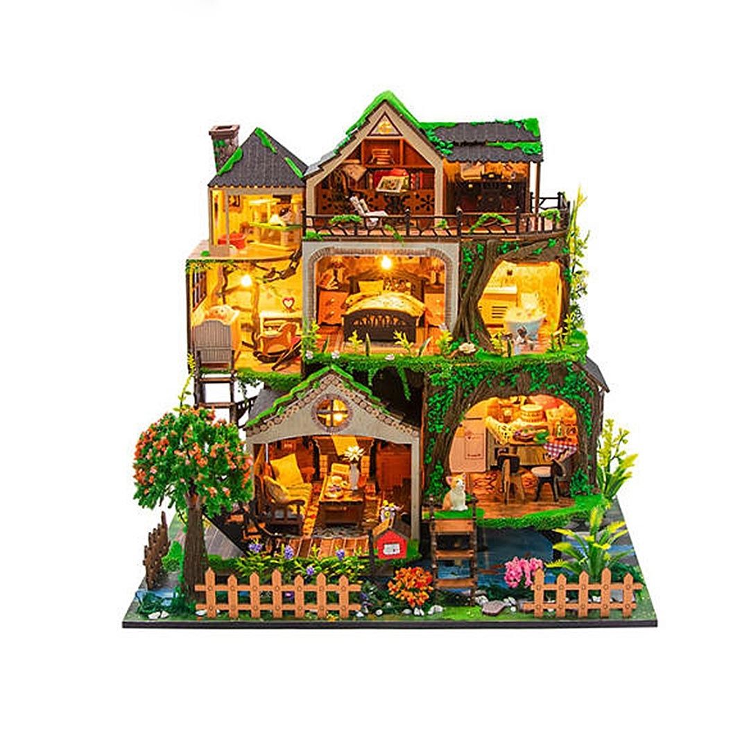 Fairy Tale Forest DIY Miniature House Kit | Large Size Dollhouse