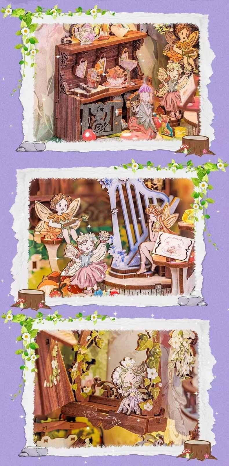Flower Forest Concert DIY Book Nook Kit