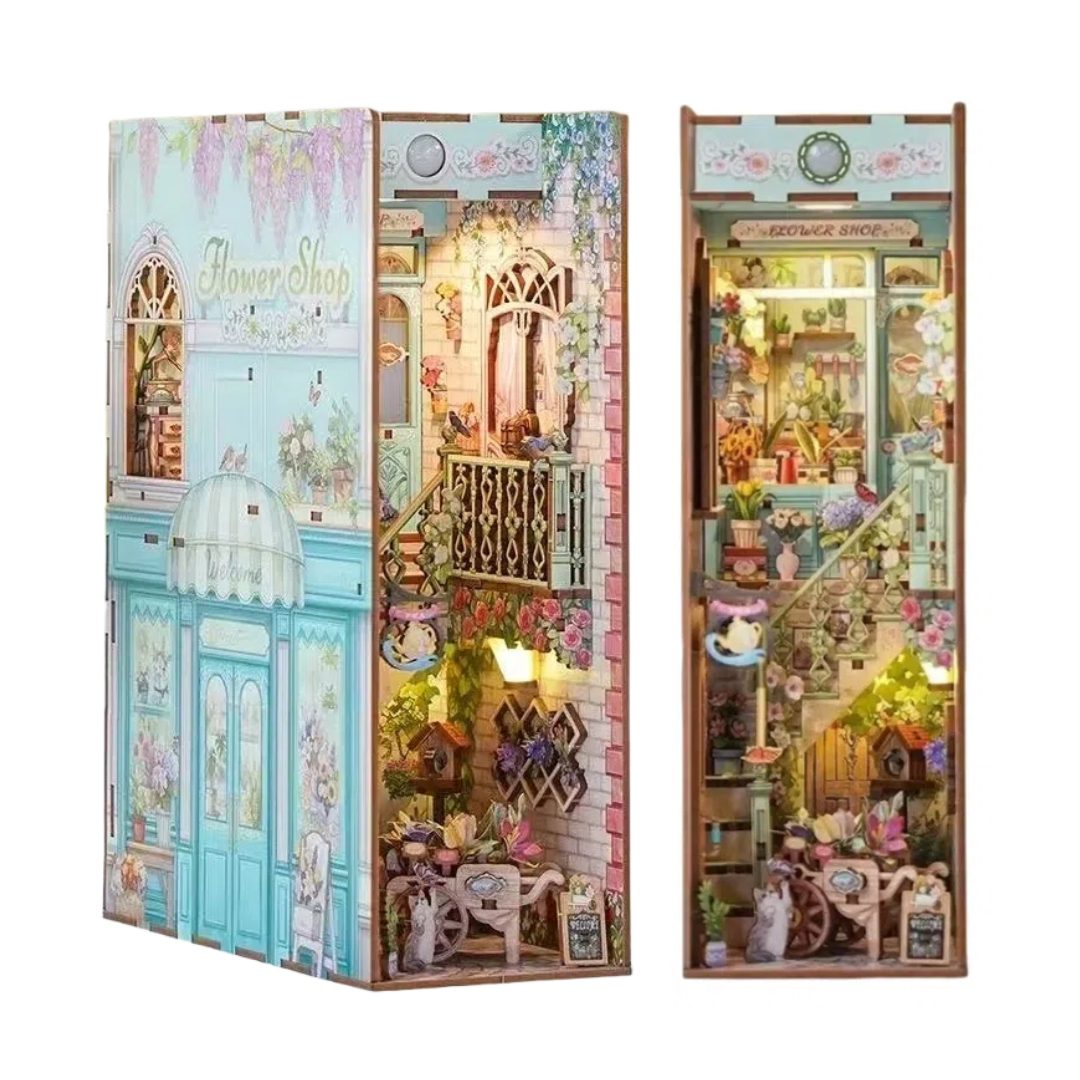 Flower Shop DIY Book Nook Shelf Insert