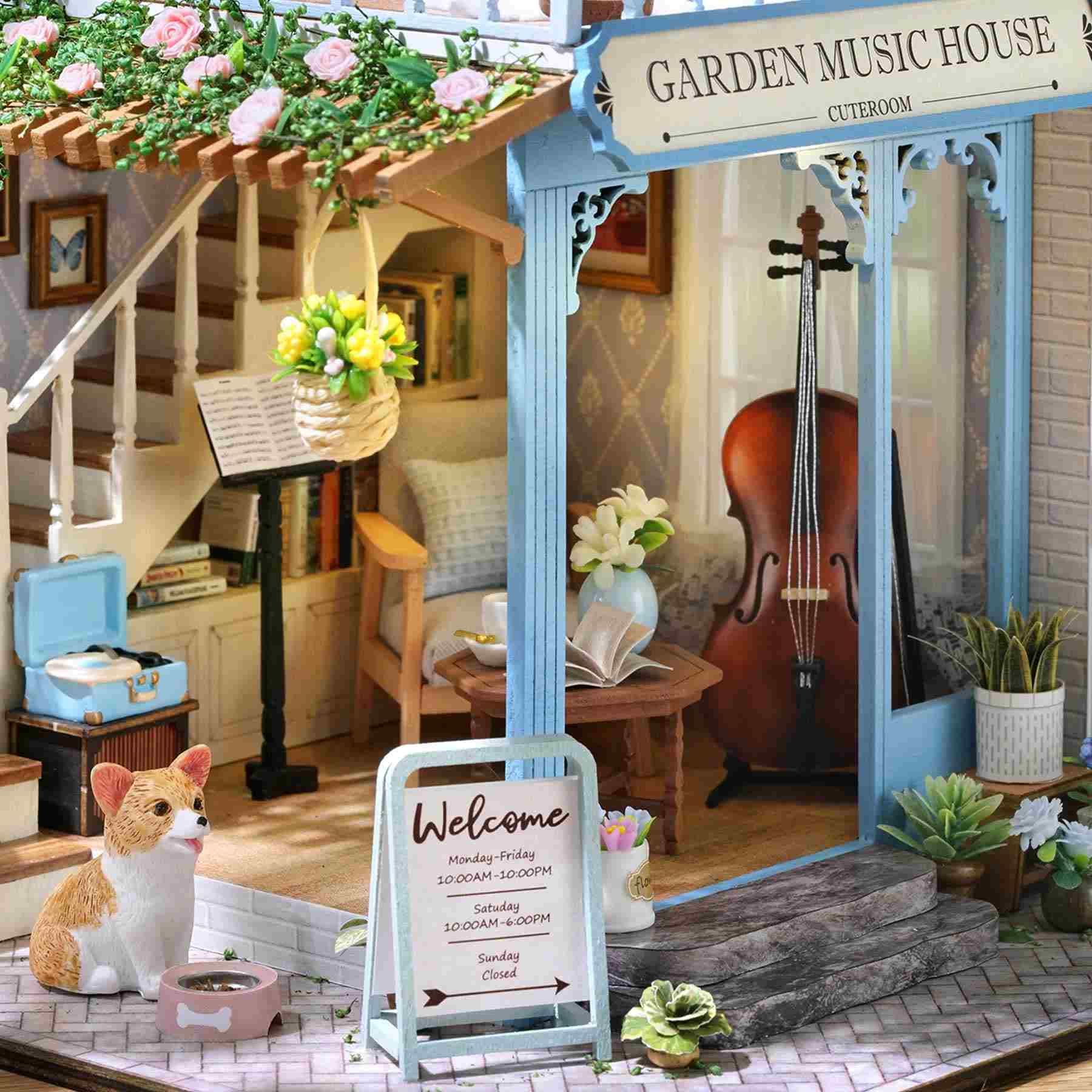 Garden Music House DIY Dollhouse Kit | Happy Symphony Series