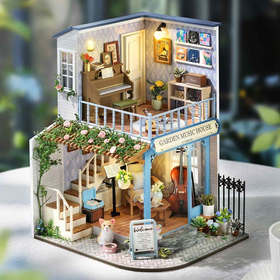 Garden Music House DIY Dollhouse Kit | Happy Symphony Series