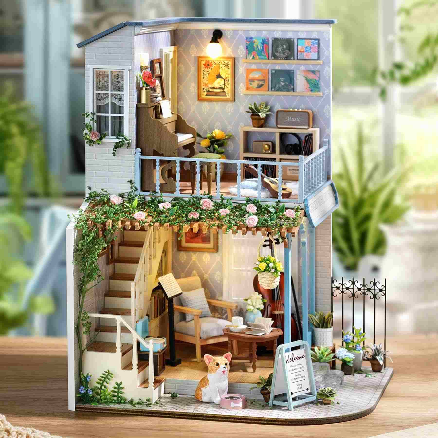 Garden Music House DIY Dollhouse Kit | Happy Symphony Series