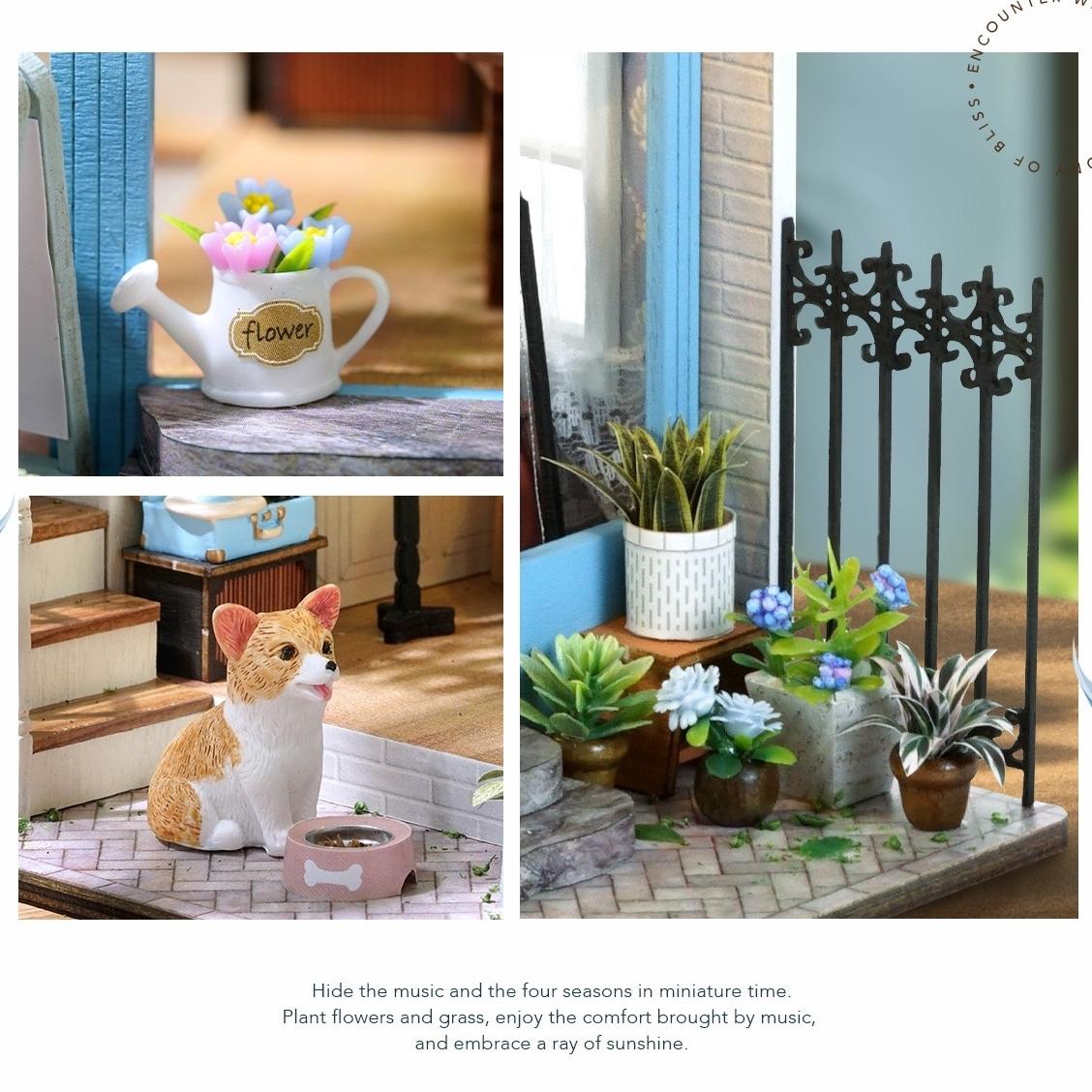 Garden Music House DIY Dollhouse Kit | Happy Symphony Series