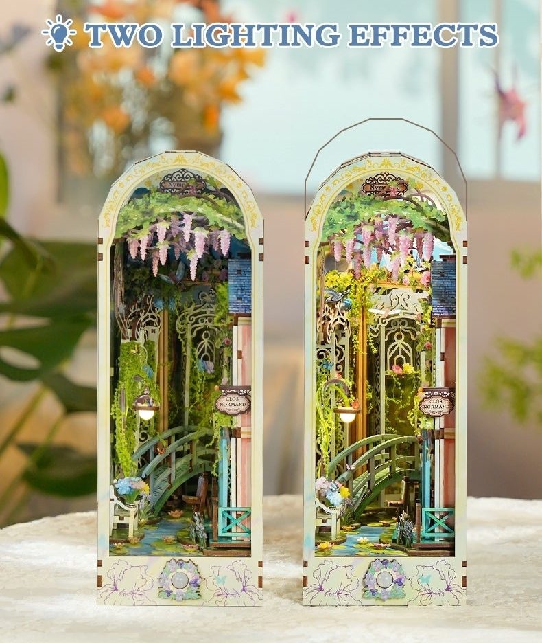 Giverny Garden DIY Wooden Book Nook Kit